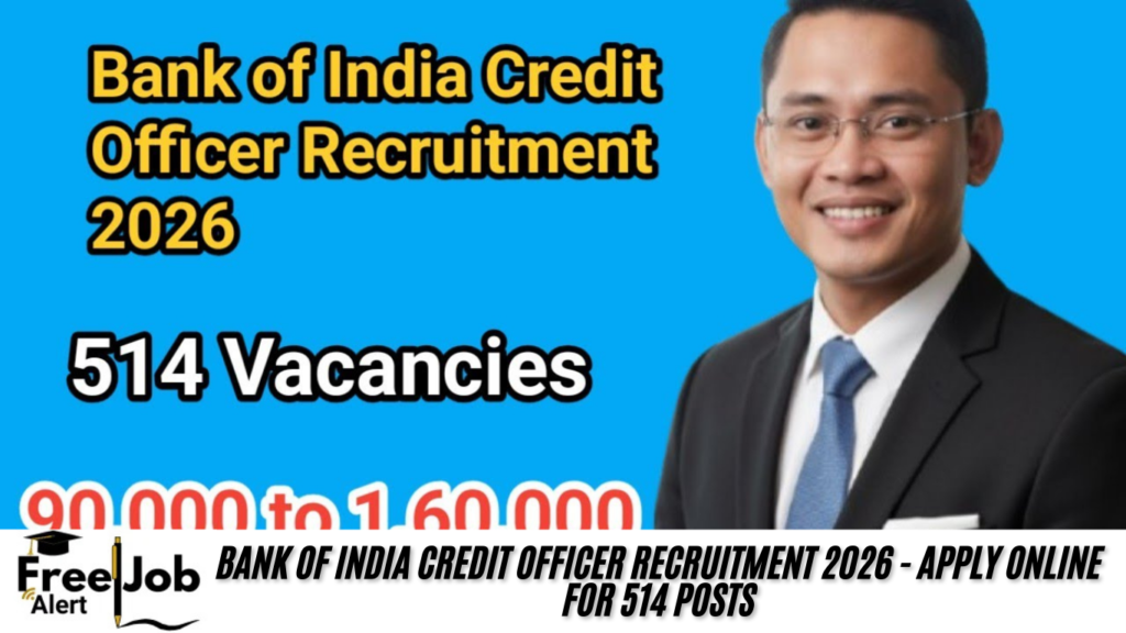 Bank of India Credit Officer Recruitment 2026 - Apply Online for 514 Posts